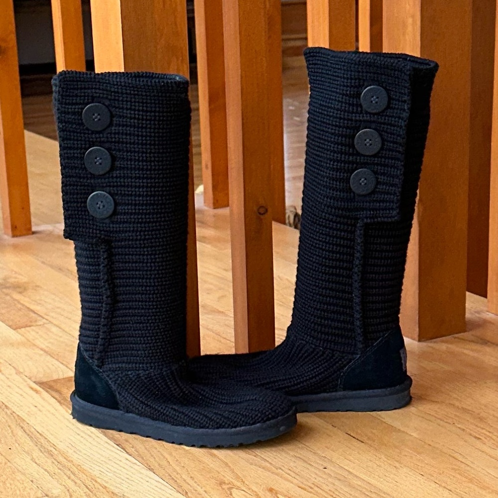 UGG Button Sweater Boots size 8